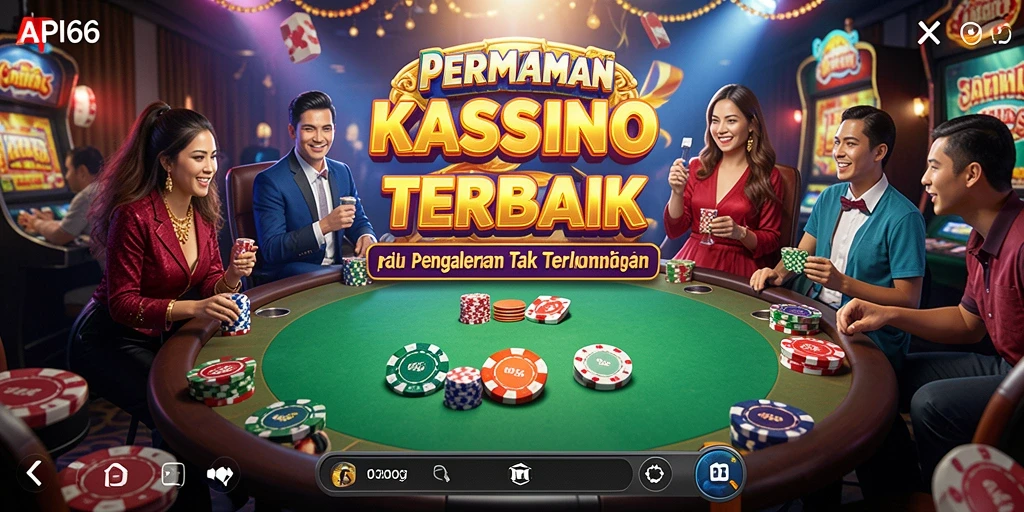 Tangkapan layar gameplay <strong>API66</strong> menampilkan suasana kasino yang menyenangkan.