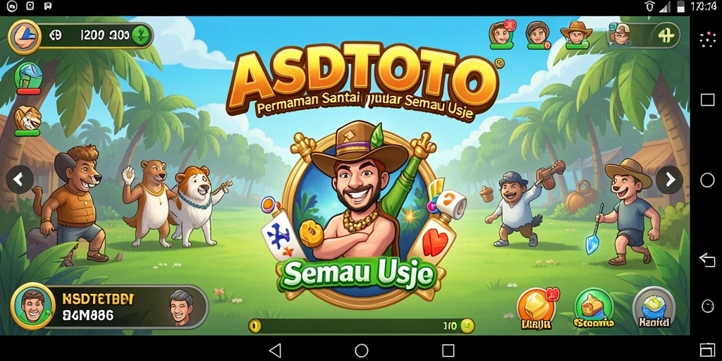 Gameplay ASDTOTO yang menyerupai permainan santai dengan desain menarik.