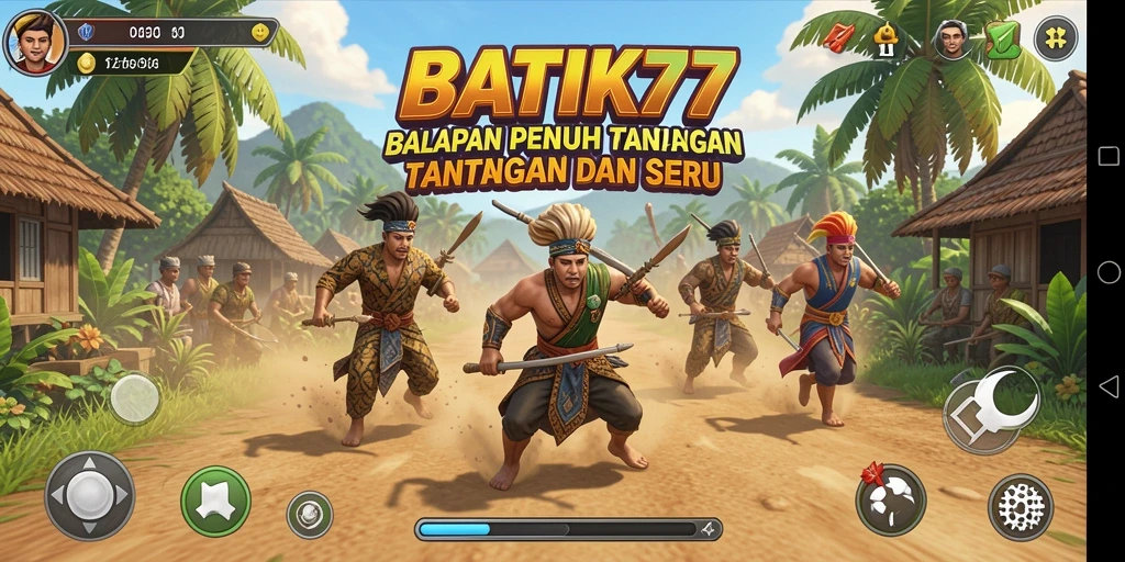 Screenshot menampilkan balapan seru di BATIK77 dengan grafik yang menawan.