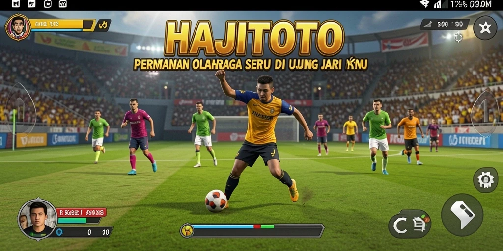 Tampilan gameplay seru di HAJITOTO yang menampilkan aksi olahraga.