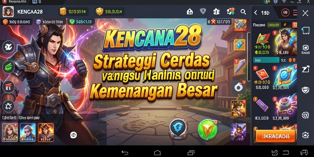 Screenshot KENCANA28 menampilkan aksi pertempuran strategis yang intens.