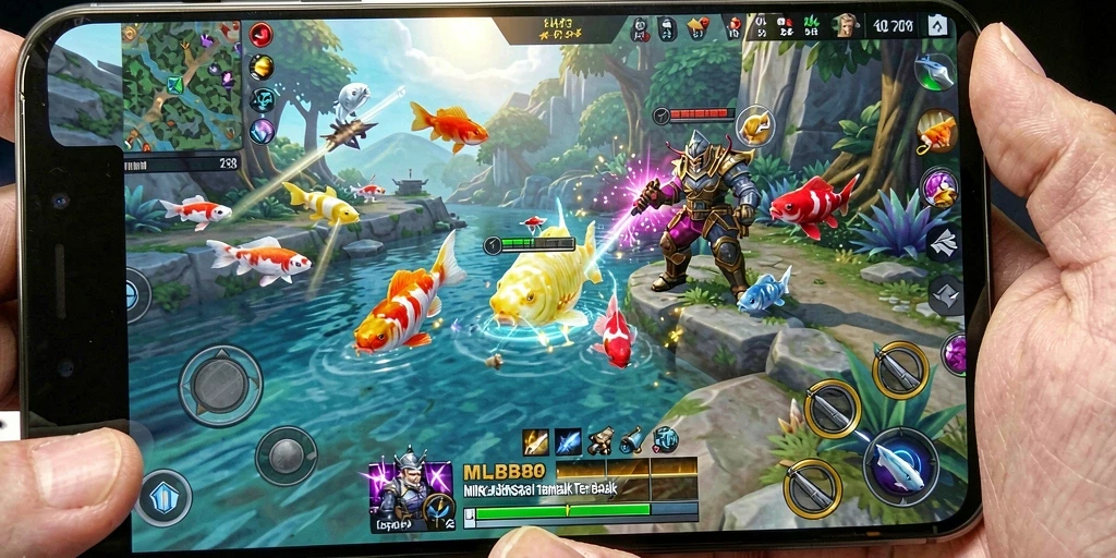 Tampilan gameplay seru menembak ikan di MLBB8.