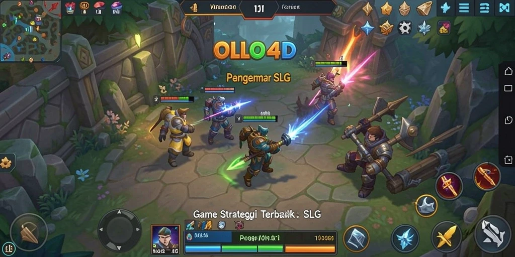 Tampilan gameplay strategi menarik di OLLO4D.