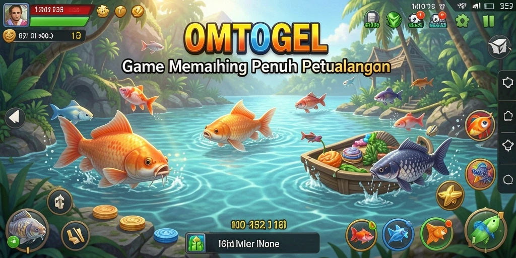 Tampilan gameplay OMTOGEL yang mendebarkan saat memancing.