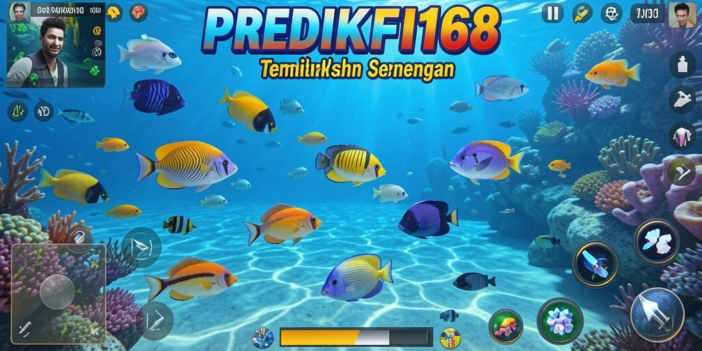 Tampilan gameplay seru dari PREDIKSI168 dalam menembak ikan.