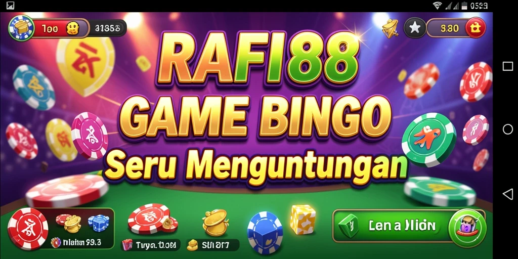 Screenshot gameplay utama RAFI88 menunjukkan keseruan bermain Bingo.