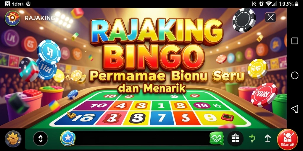 Screenshot gameplay RAJAKING yang seru dan interaktif dalam permainan Bingo.