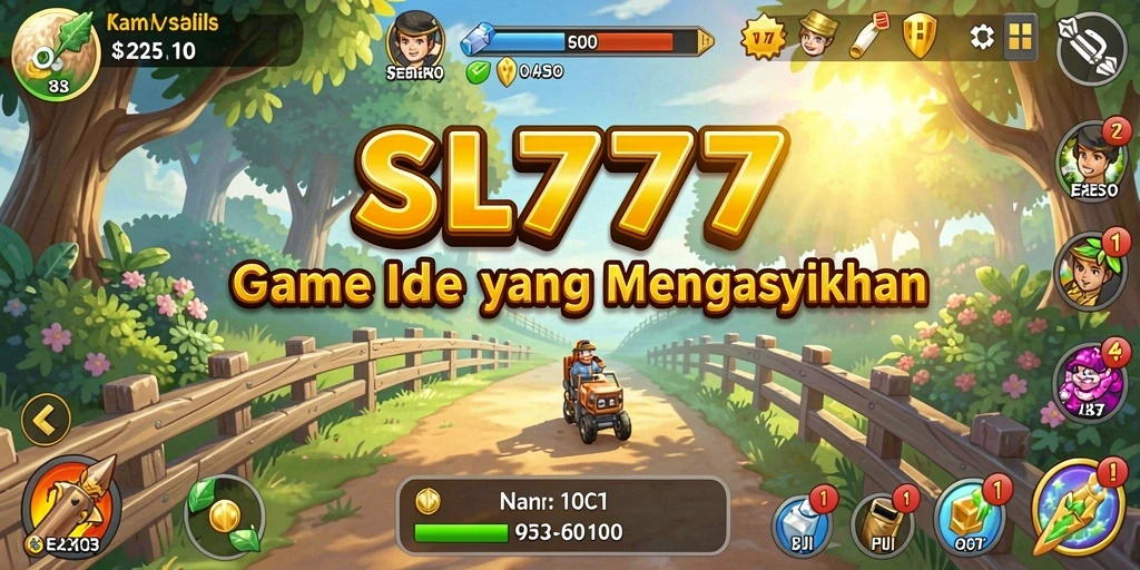 Gameplay menawan SL777 yang menampilkan suasana Idle yang santai.
