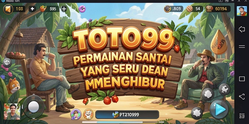 Tampilan gameplay TOTO99 yang menarik dan penuh warna.