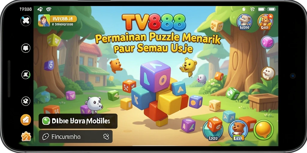 Tampilan gameplay TV888 yang memikat dengan berbagai puzzle menarik.