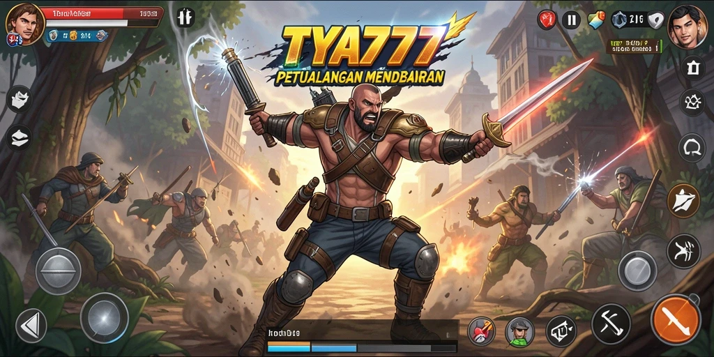 Tampilan aksi seru dalam gameplay TYA777 yang memukau.